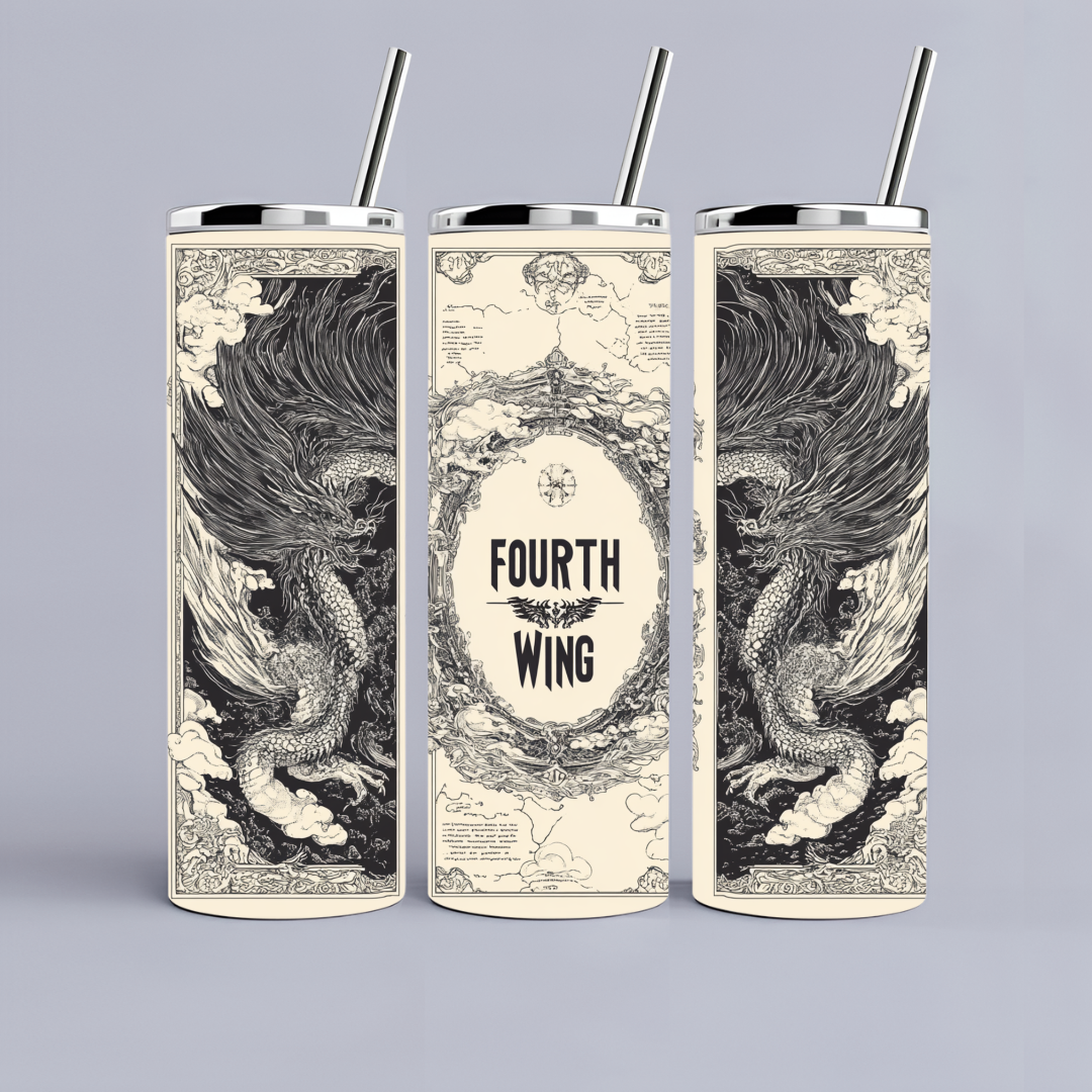 Fantasy Tumbler - Book Dragon