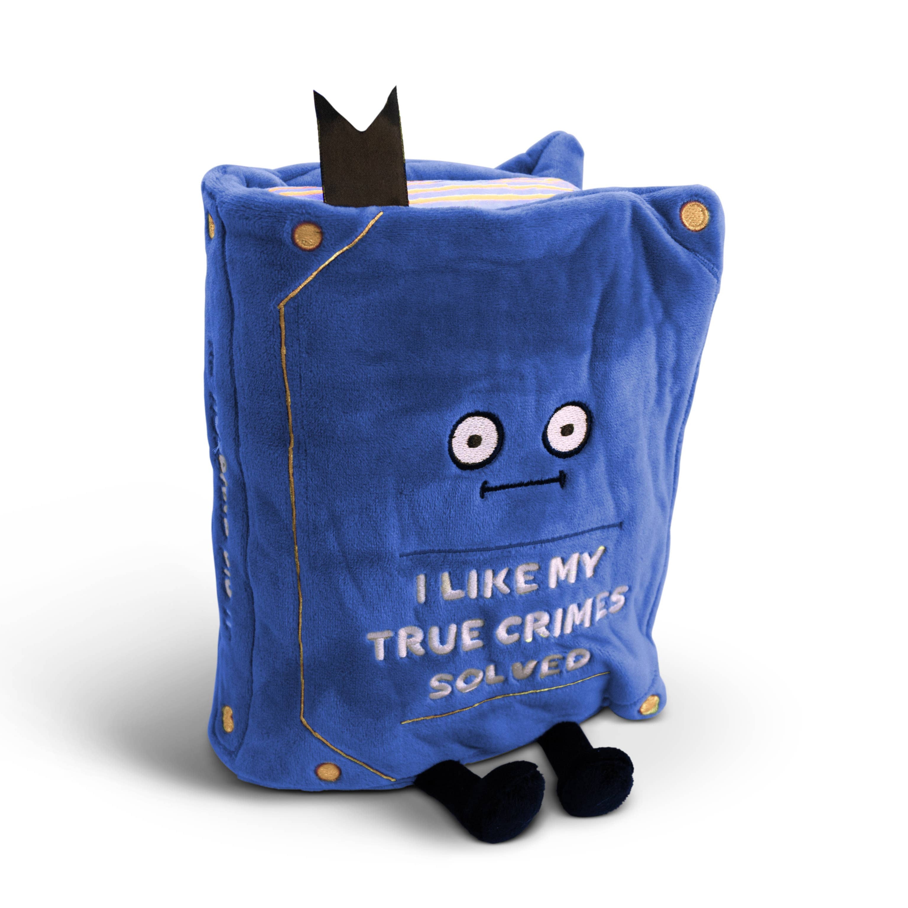 Plush Book True Crime Solved Soft Cuddly Toy Funny Cute