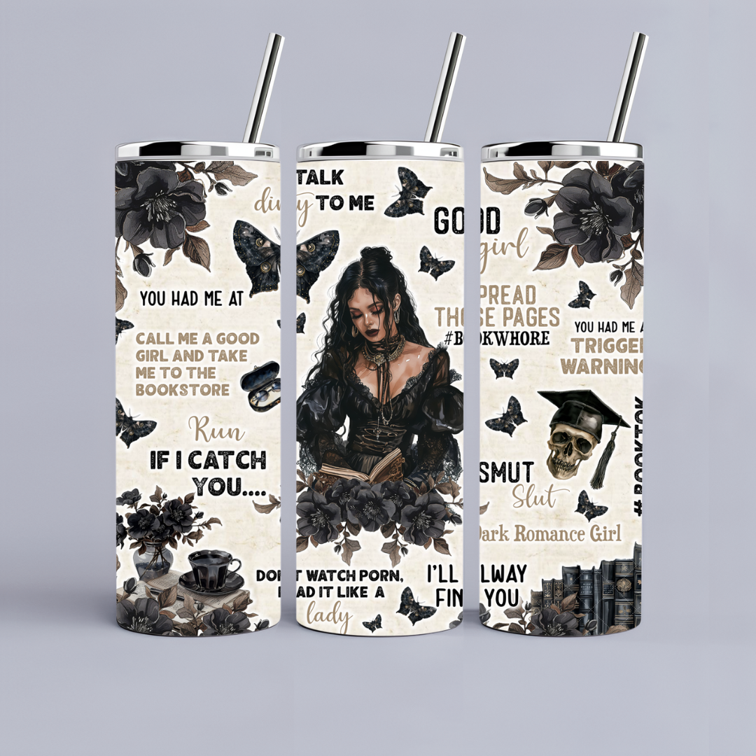 Dark Romance Tumbler - Tan Dark Romance Girl