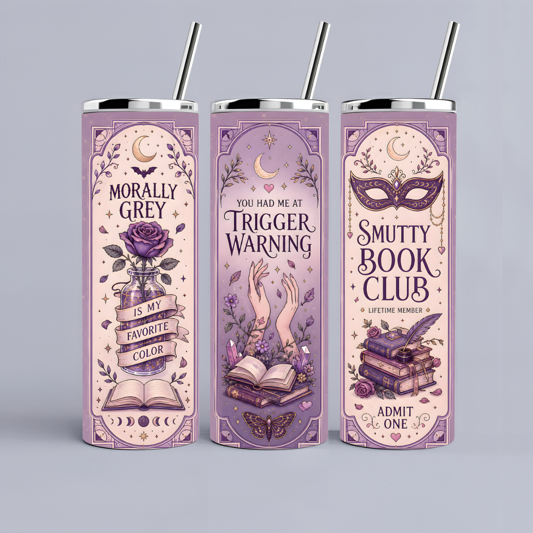 Romance Tumbler - Purple Smutty Book Club
