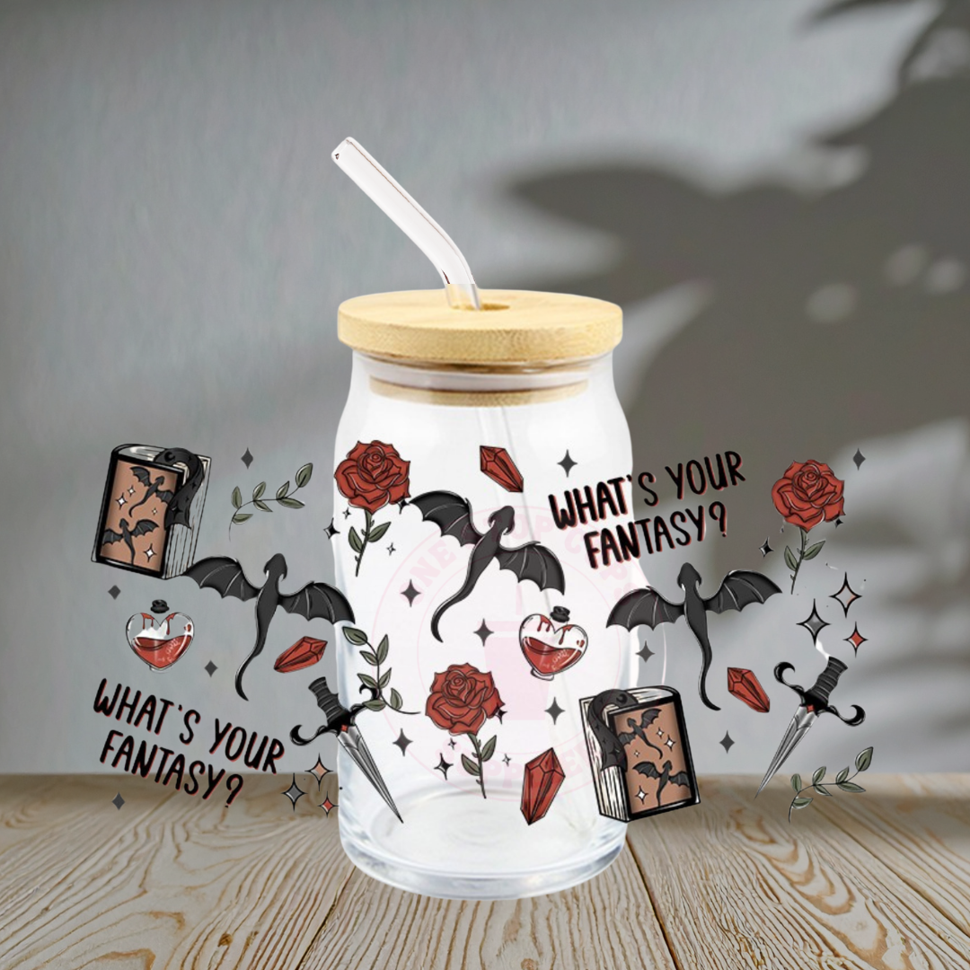 What's Your Fantasy Dragon - Glass Cup