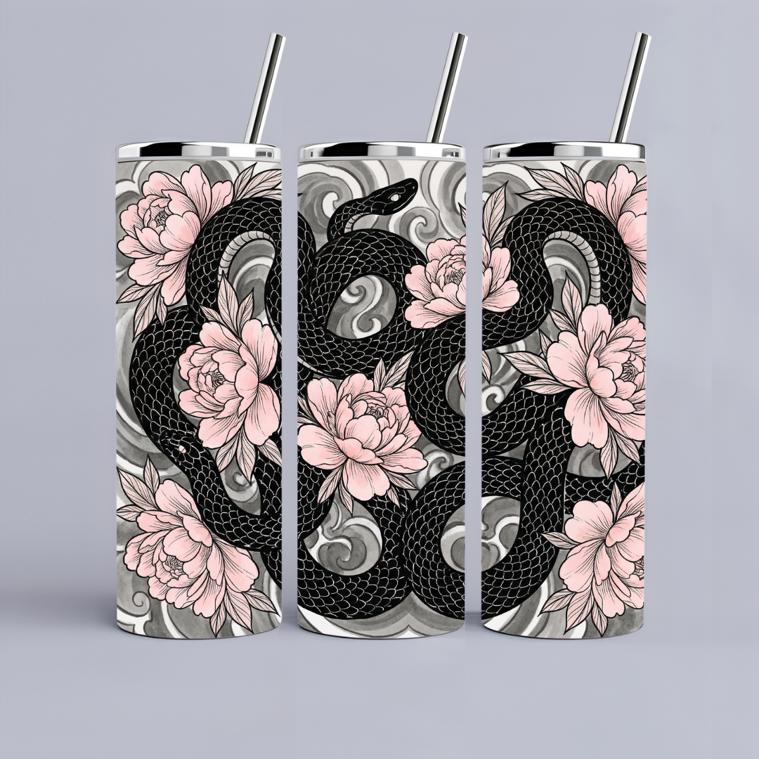 Dark Romance Tumbler - Floral Basilisk