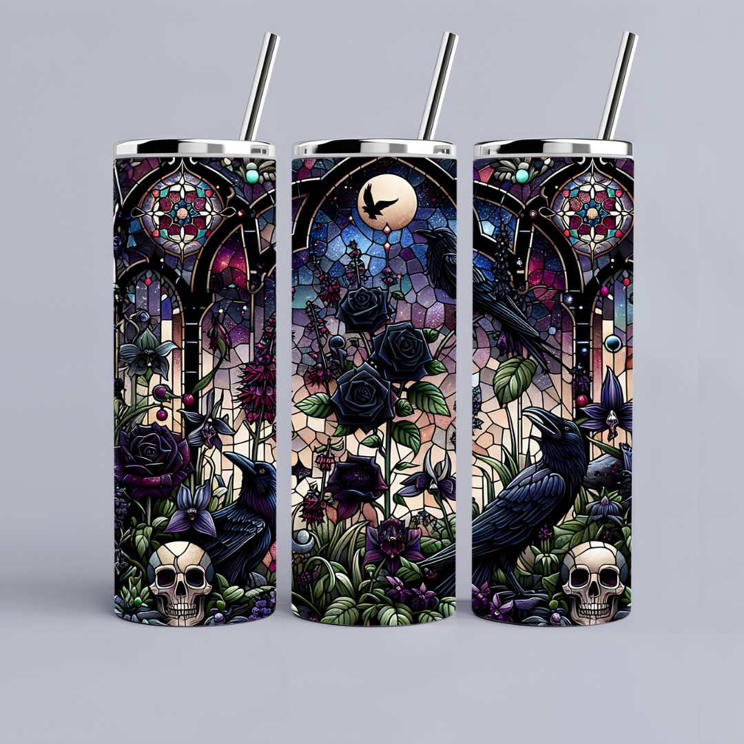 Dark Romance Tumbler - Stained Glass