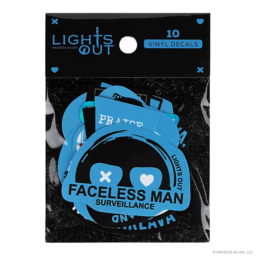 (10-Pack) Lights Out Decals